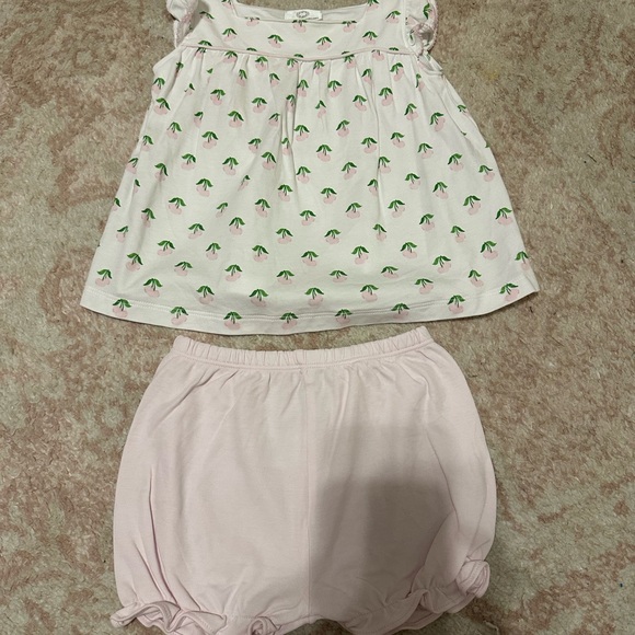Pink and White Kids Outfit Set - Picture 1 of 2